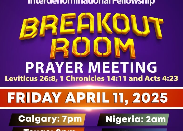 Breakout Room Prayer Meeting
